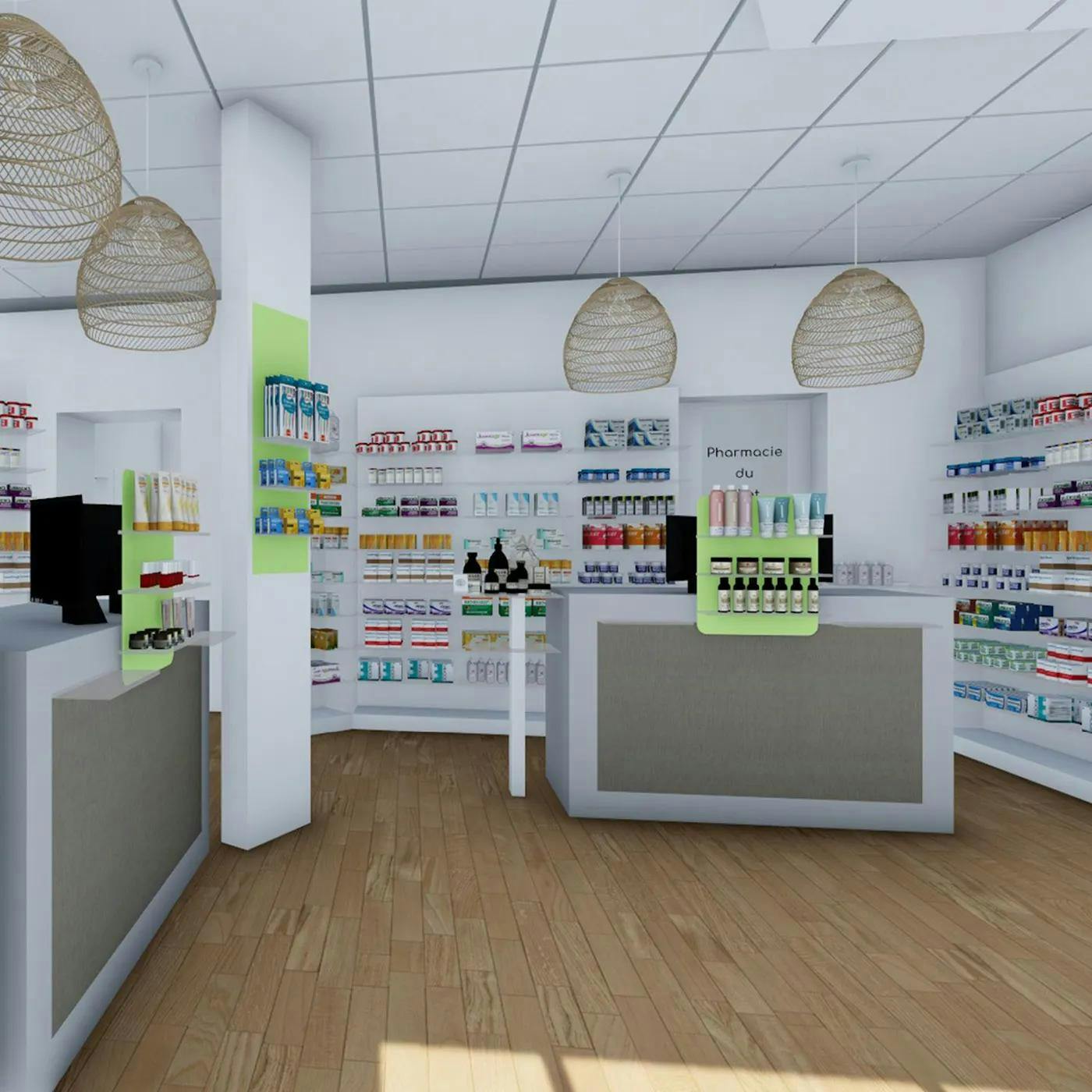 rénovation intérieur pharmacie par ArchiPharma Lyon Ouest